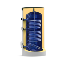 Stojeći bojler 750 L, dve spirale, emajlirani